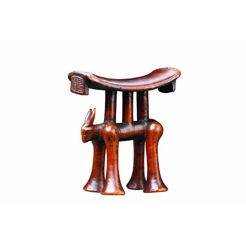 Rare South African Tsonga Zoomorphic Headrest